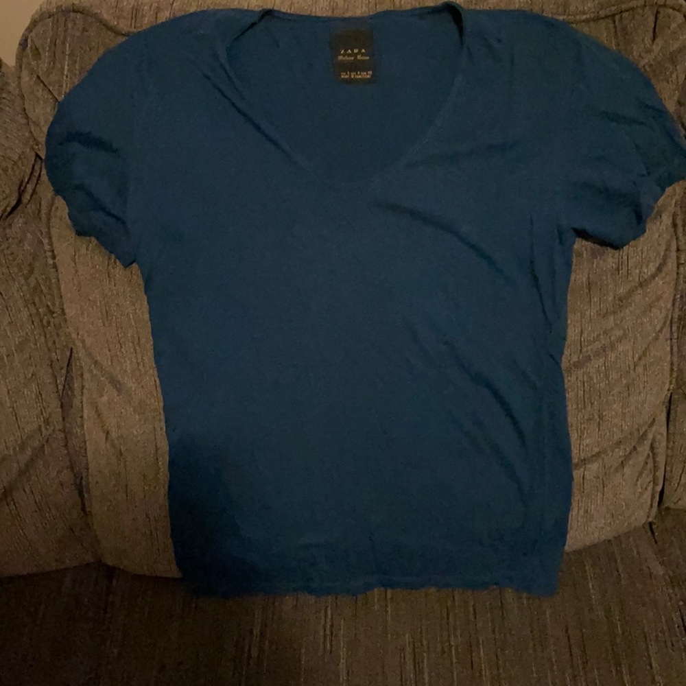 Zara deep neck Tee
